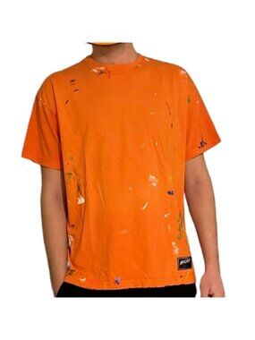 NWT Bossi Sportswear AHT Vintage Style Cotton T-Shirt Orange